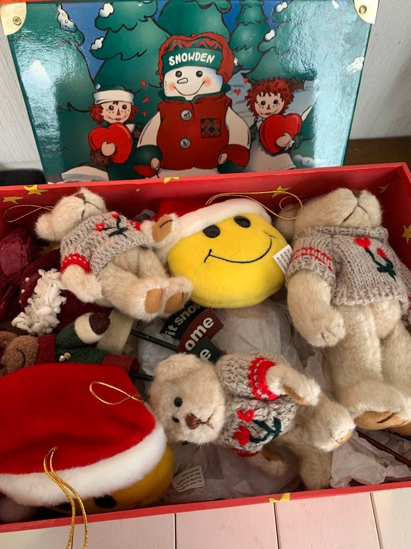 アメリカ　クリスマスオーナメント アメリカンカントリー収納BOX入り　16