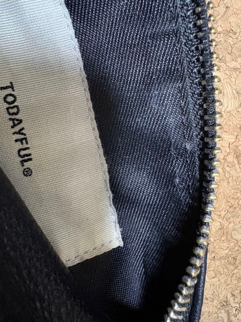 todayful レザーラップバッグ　ブラック