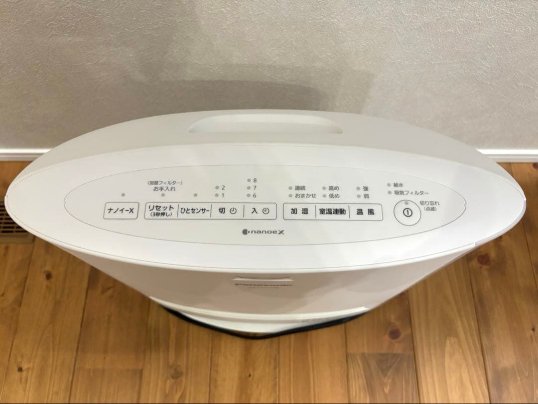 【美品】パナソニック加湿機能付きセラミックファンヒーターDS-FKX1206-W