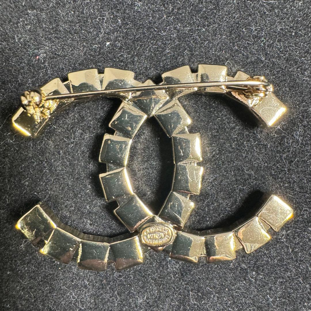 ★極美品★ CHANEL シャネル　ココマーク　ライトストーン　ブローチ