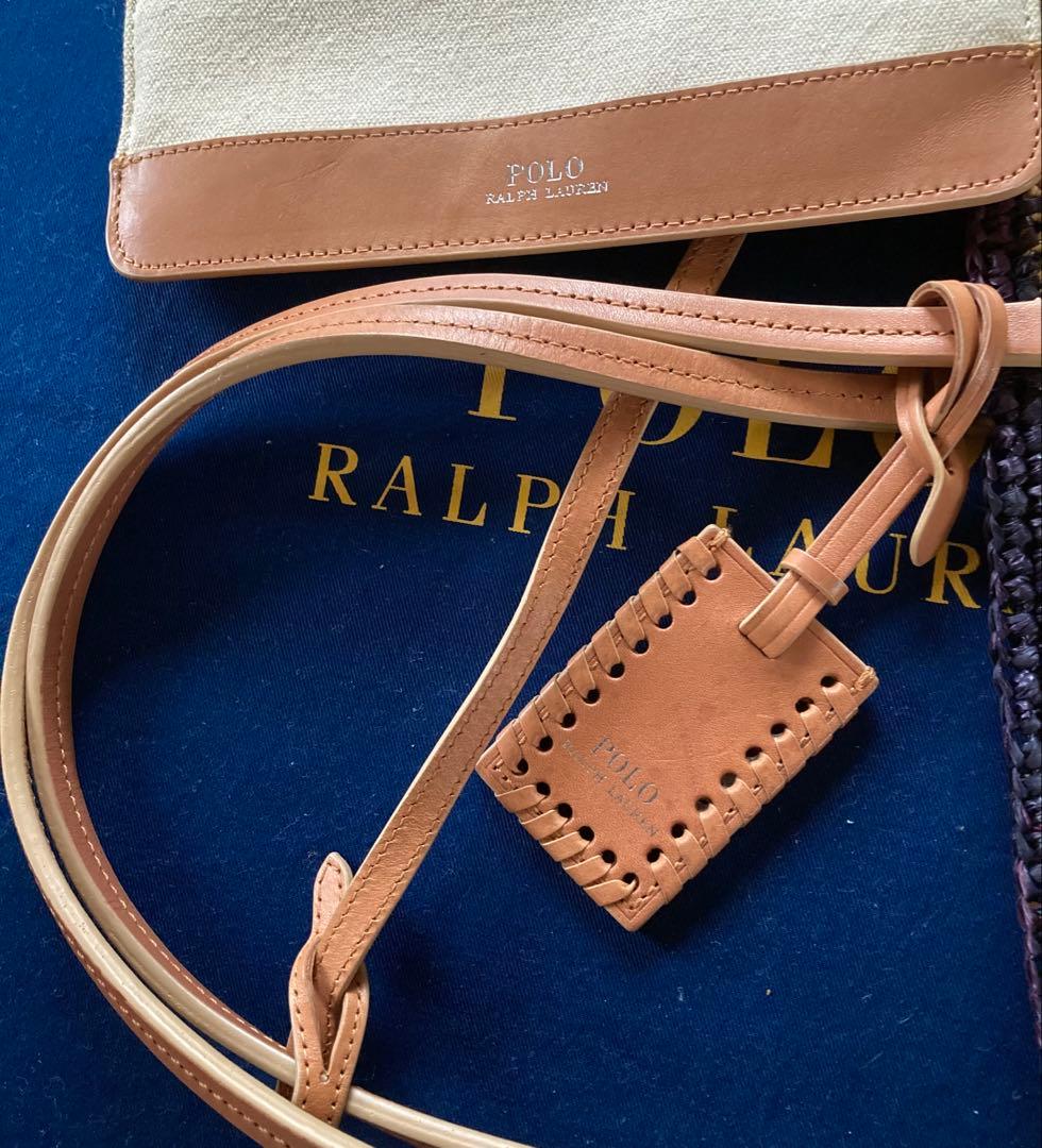 RT-60128　ポロラルフローレン　編込み かごバッグ ショップ外袋付き