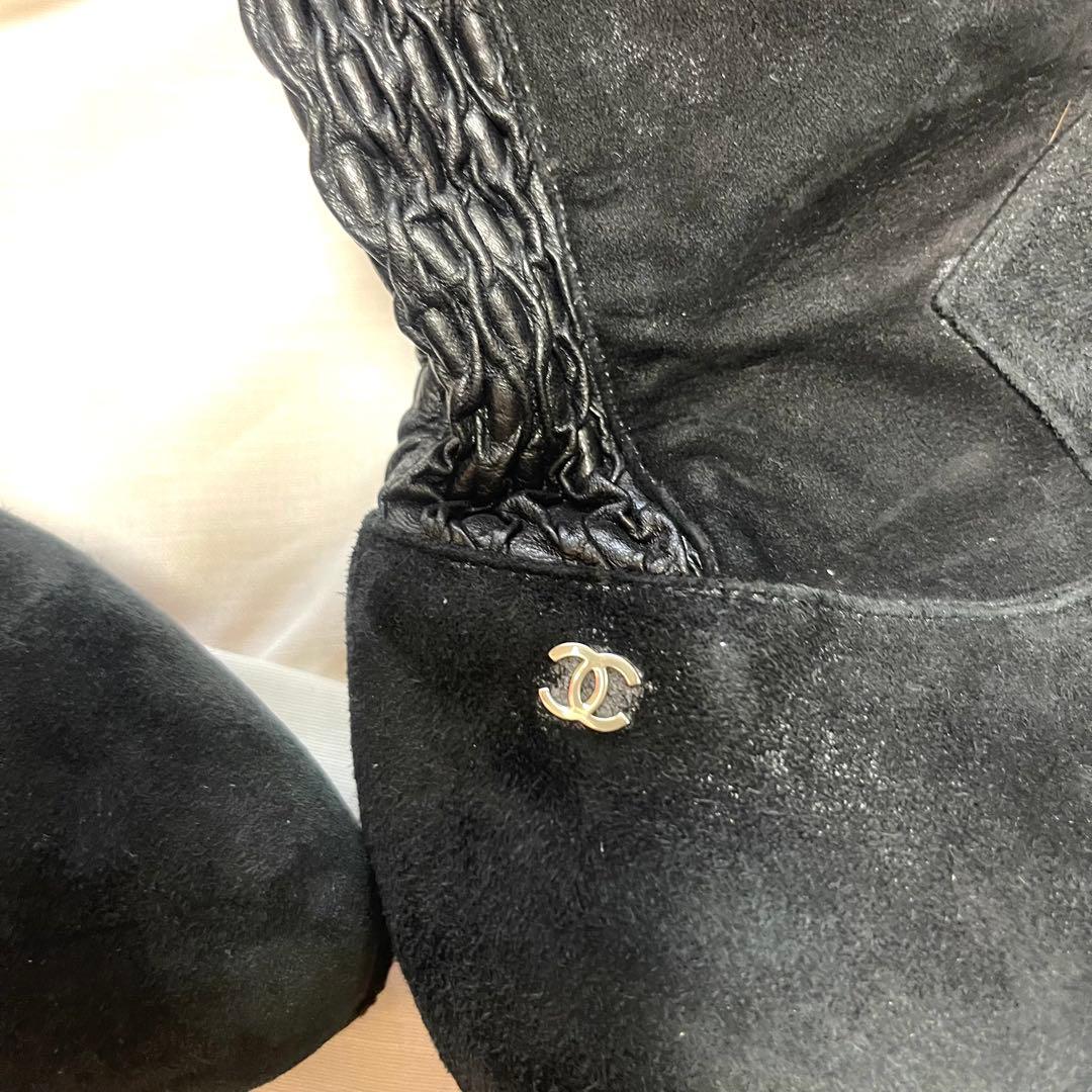 シャネル　ニーハイブーツ サイハイブーツ　36