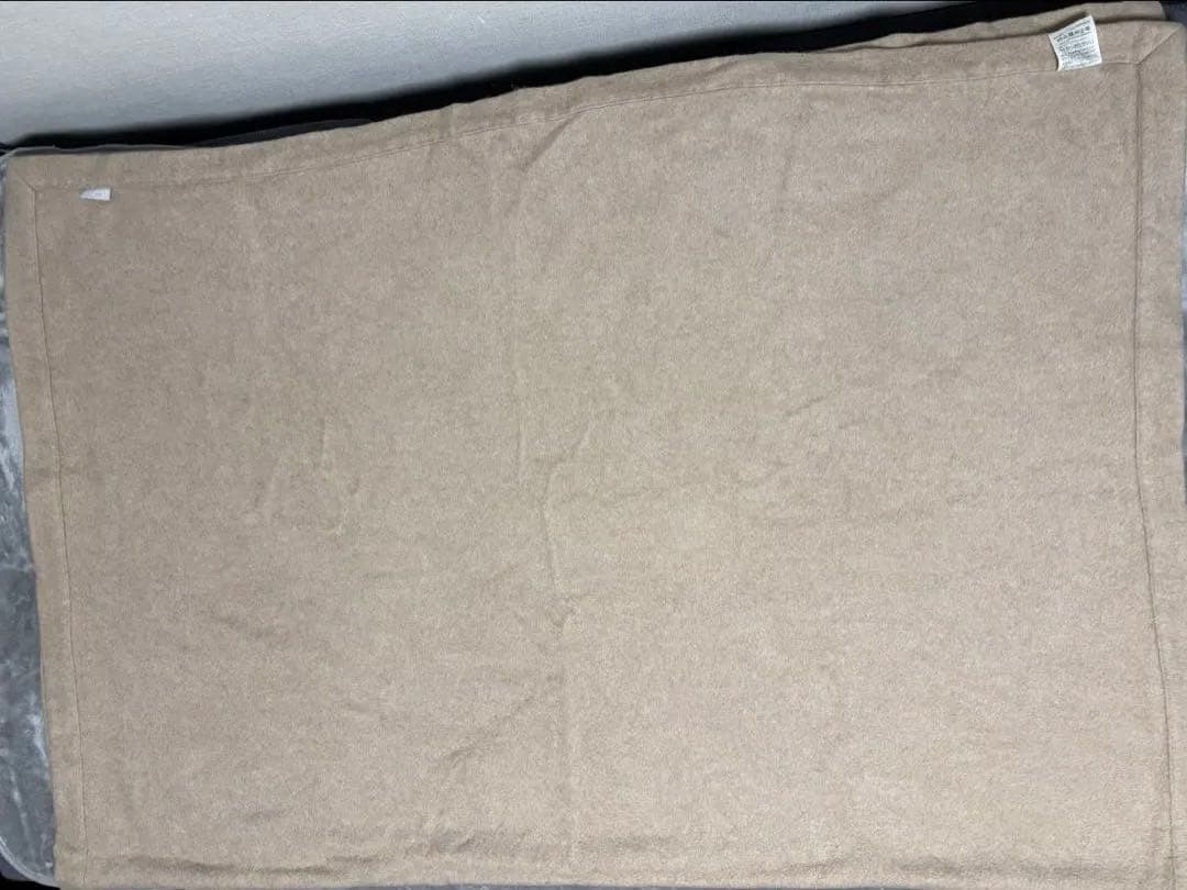 西川　カシミヤ100%毛布　シングル　ベージュ