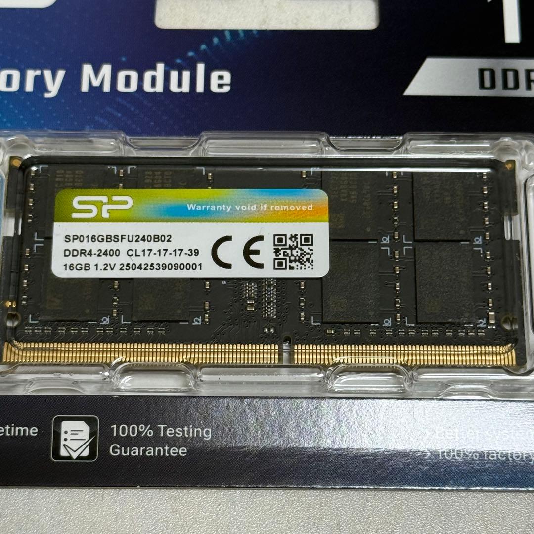 ノートPC用メモリ260pin SODIMM DDR4-2400 16GB 新品