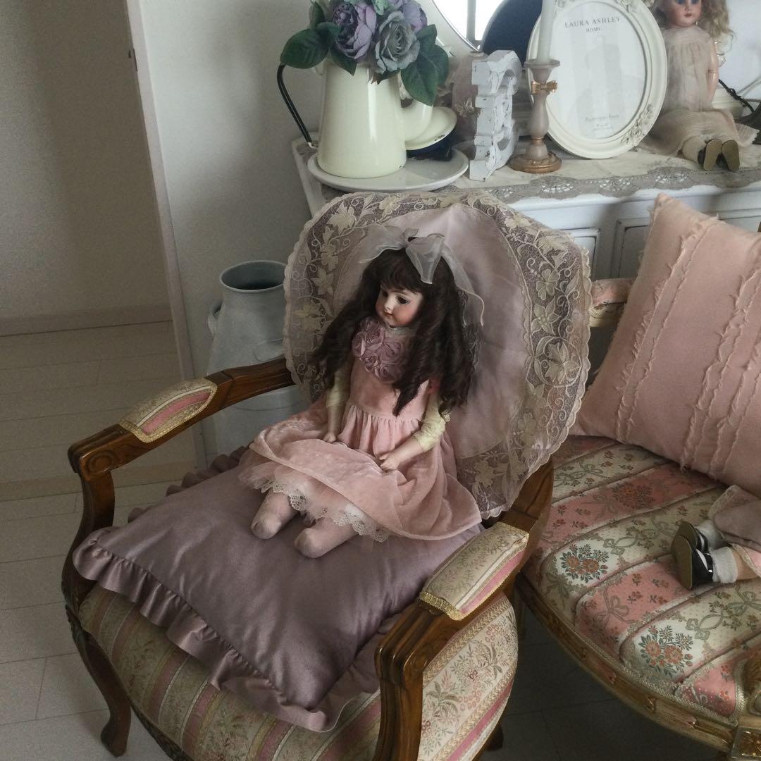 猫脚アームチェアー　　ロココ調肘掛けチェアー