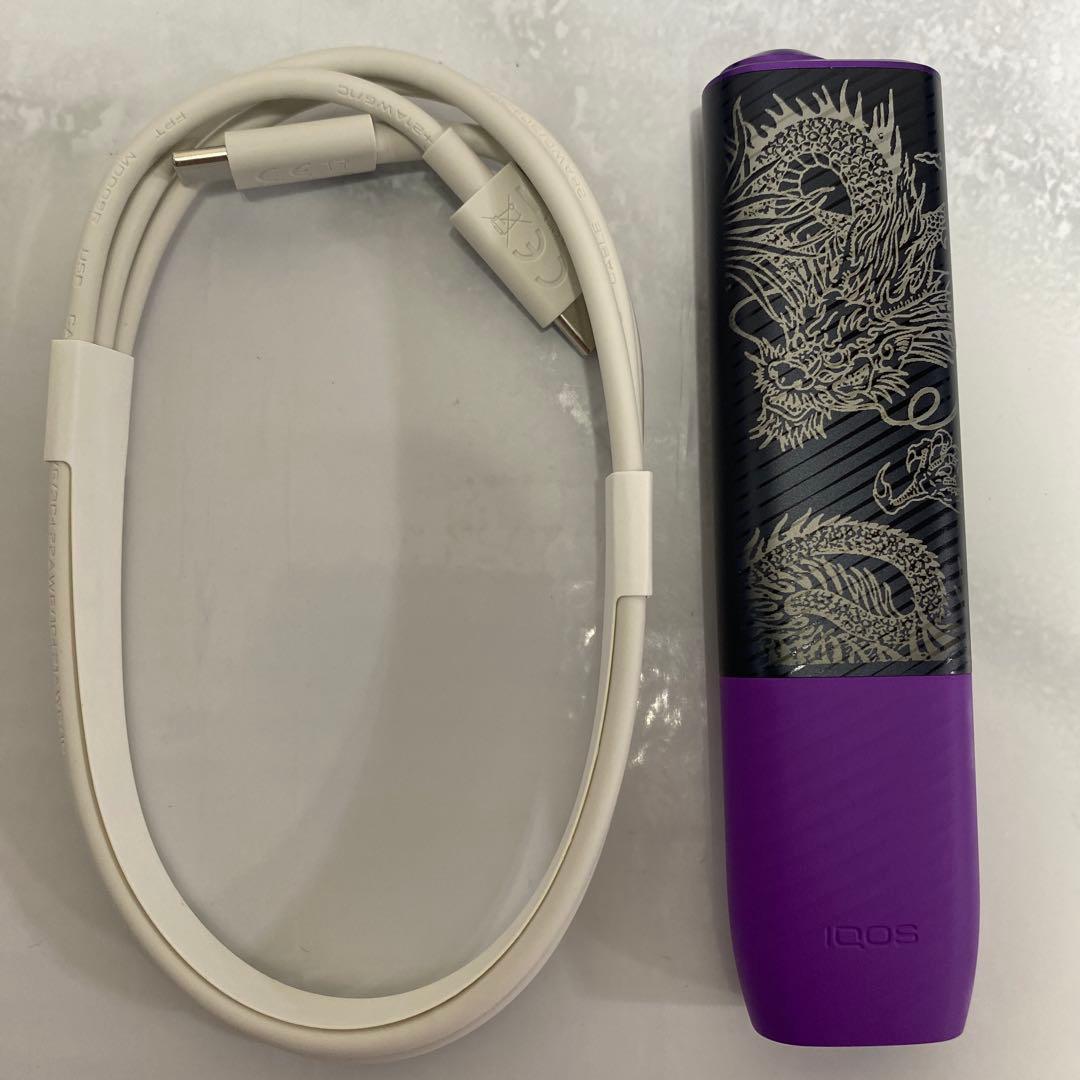 龍 鳳凰 デザイン iQOS アイコス イルマ i ワン 10周年 モデル 黒紫
