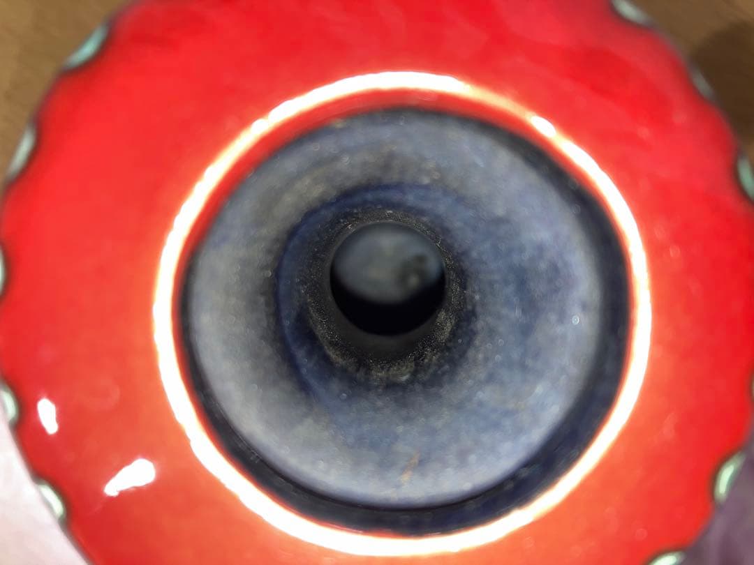 【中古】グムンドナー・ケラミック 手書き花瓶 約18cm