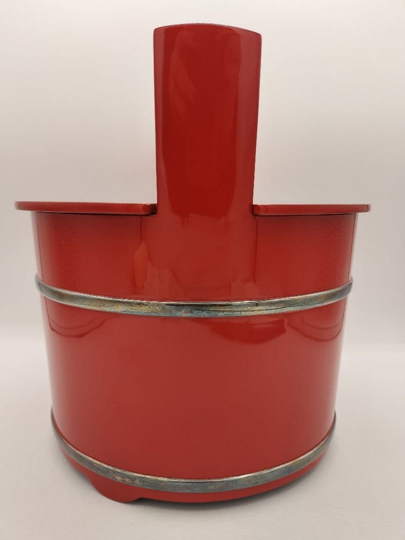 c603 手桶水指 朱銀 輪島静峰 木箱 茶道具 古物