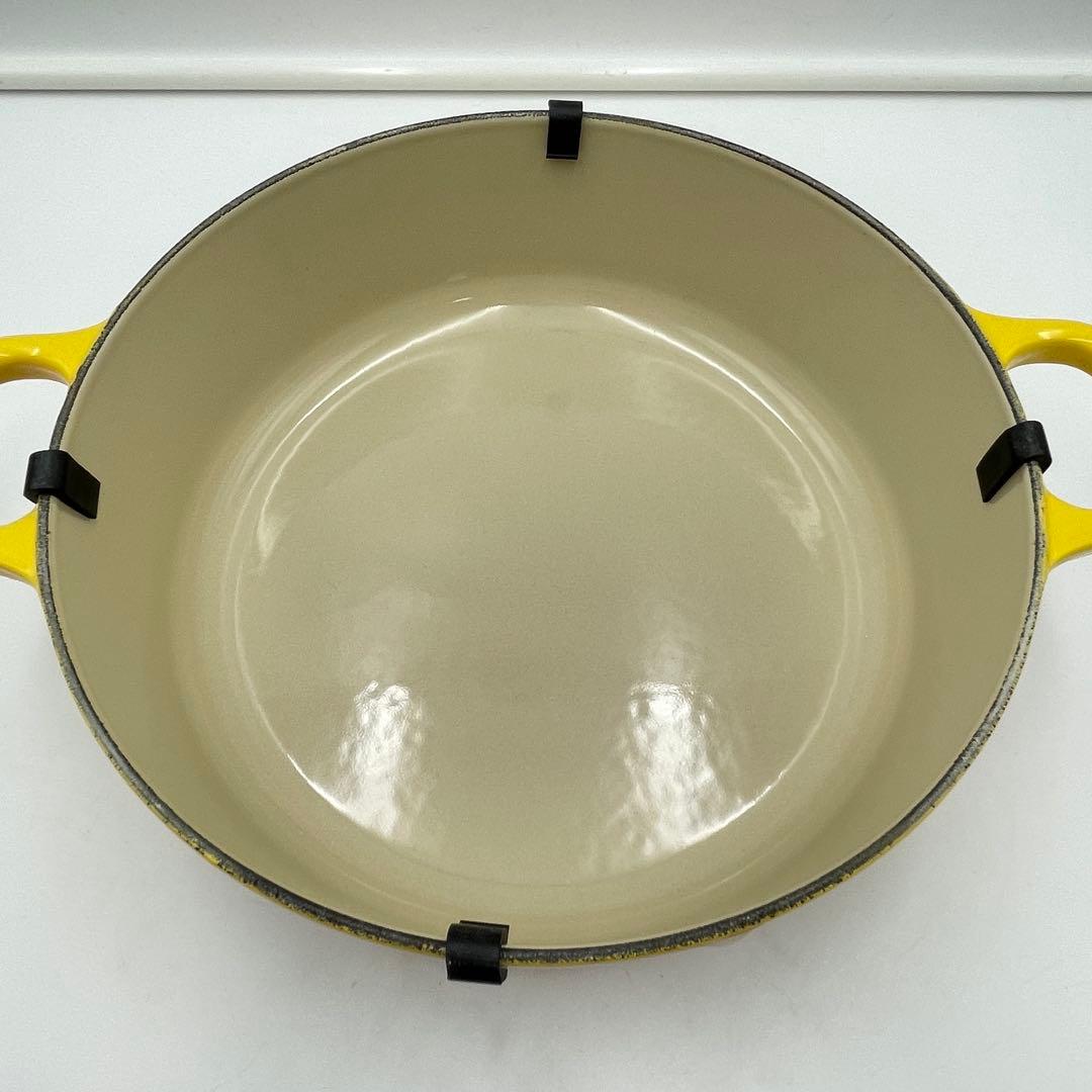 未使用　ルクルーゼ　ココット•ジャポネーズ すき焼き 24cm イエロー 廃盤色