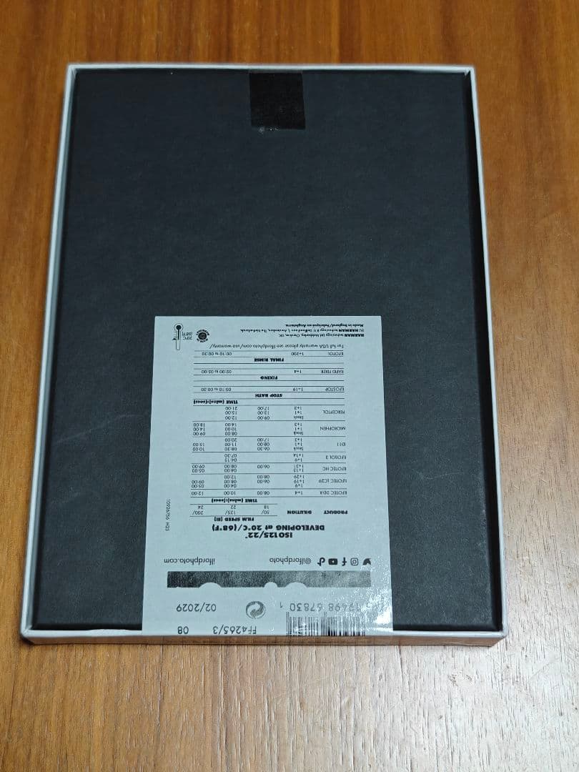 イルフォード ILFORD FP4 PLUS 5x7 （25枚入）新品未開封