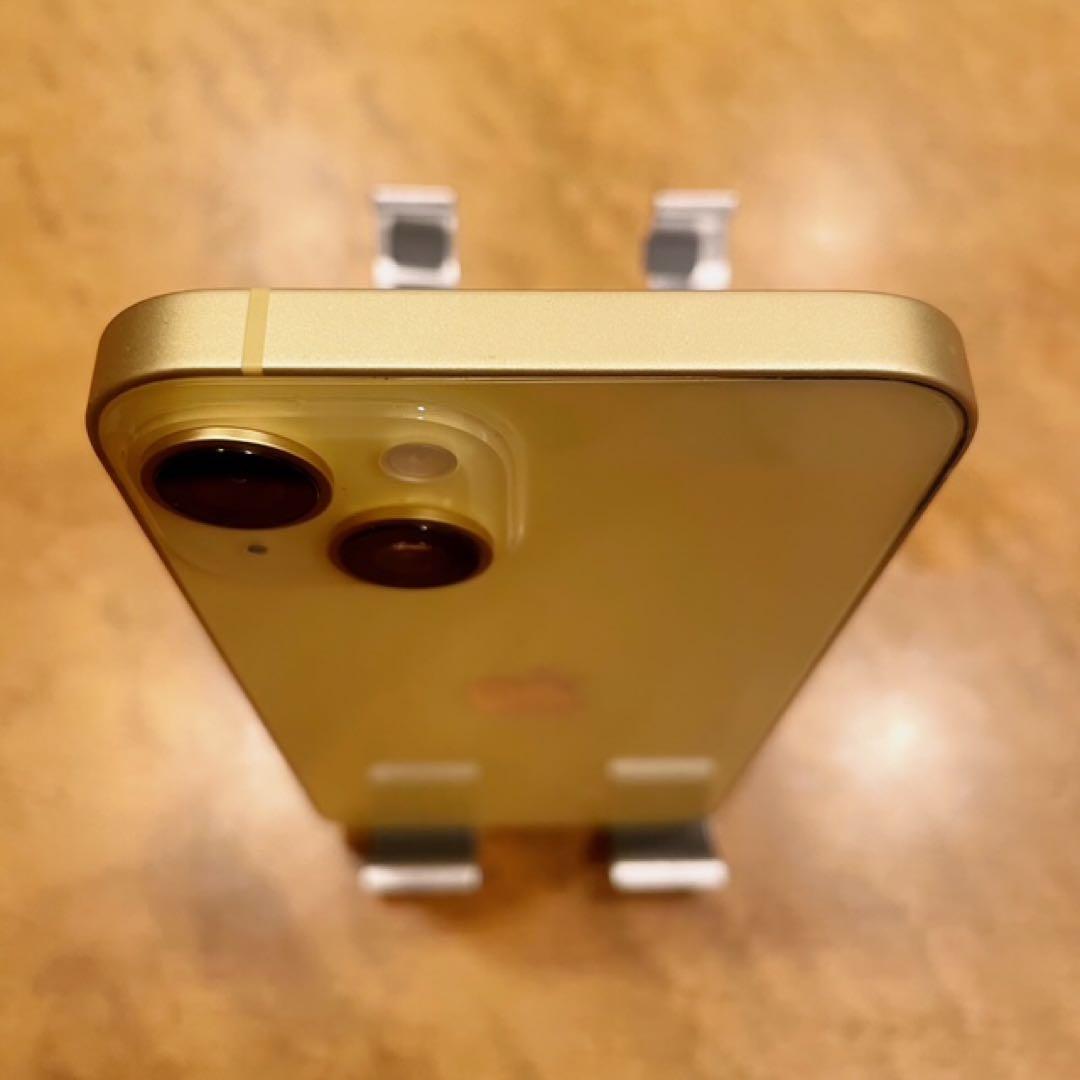 iPhone14 本体 ・512GB・美品・イエロー・箱とピン付き・アイフォン