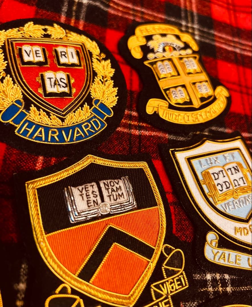 アイビーリーグ校章アメリカ東部8大学Harvardブレザーエンブレム大変希少です