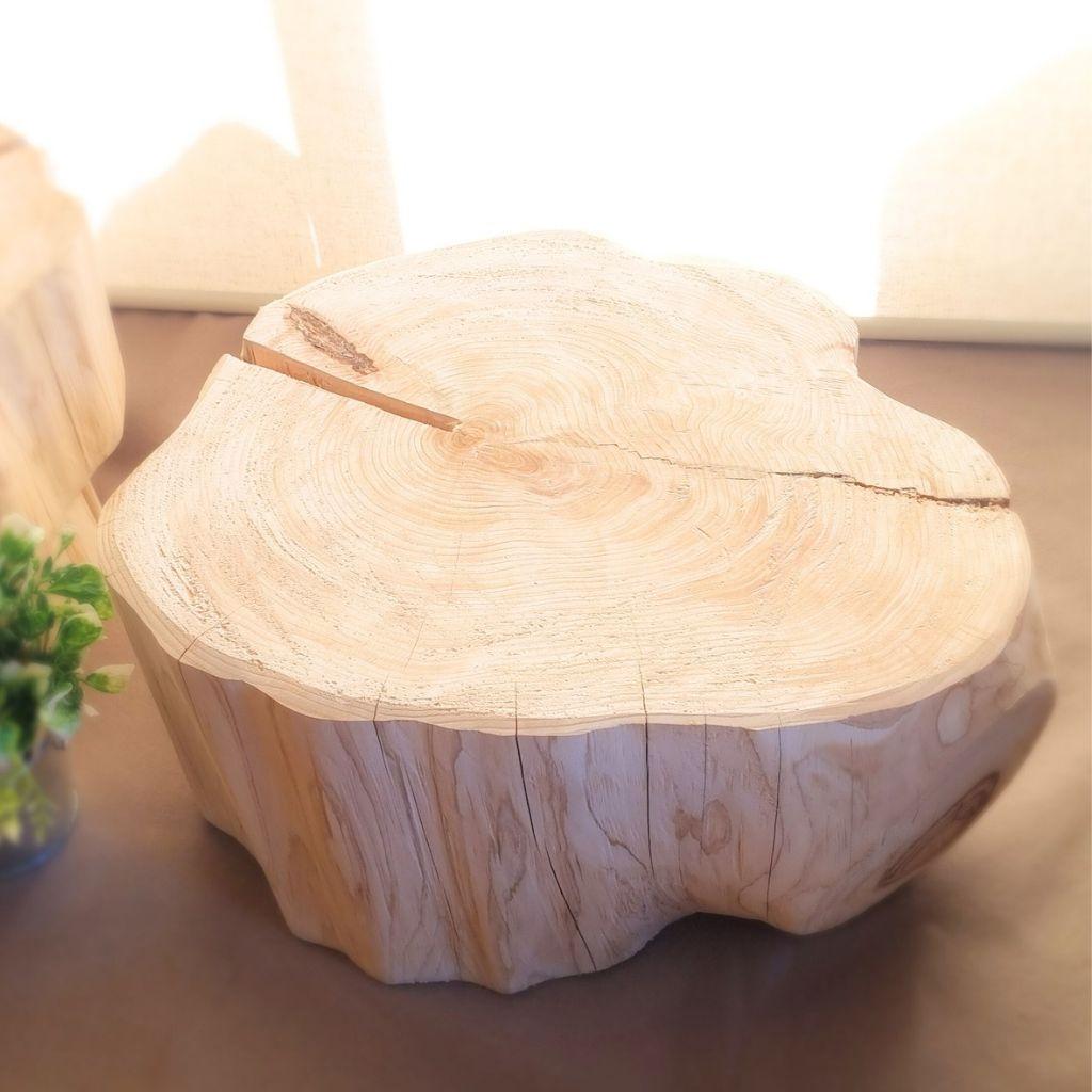 超特大 ひのき 天然アロマ 切株テーブル・無垢無塗装・オーガニック