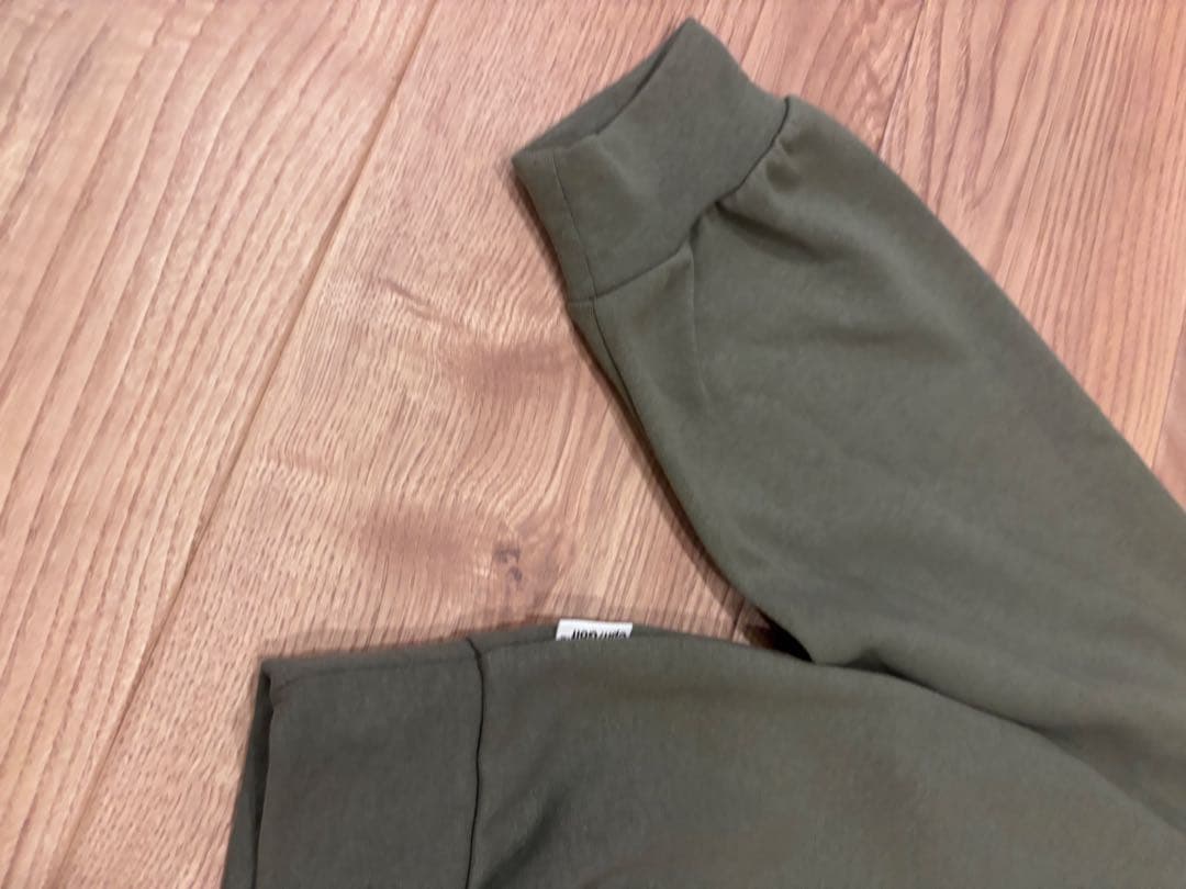 サイドハーフジップモックネックシャツ　XL