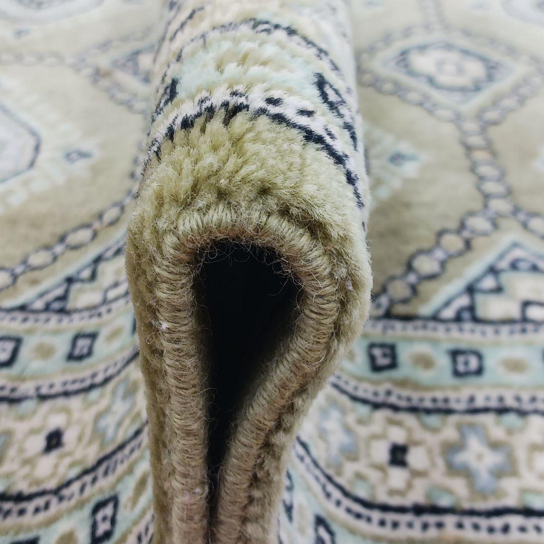 専用 Y2208 パキスタン絨毯 ウール×コットン 手織り 139×89㎝