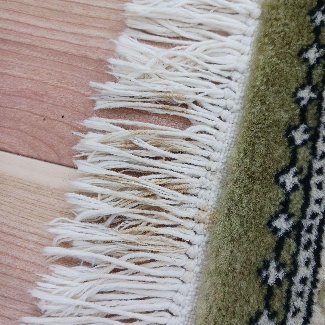 専用 Y2208 パキスタン絨毯 ウール×コットン 手織り 139×89㎝