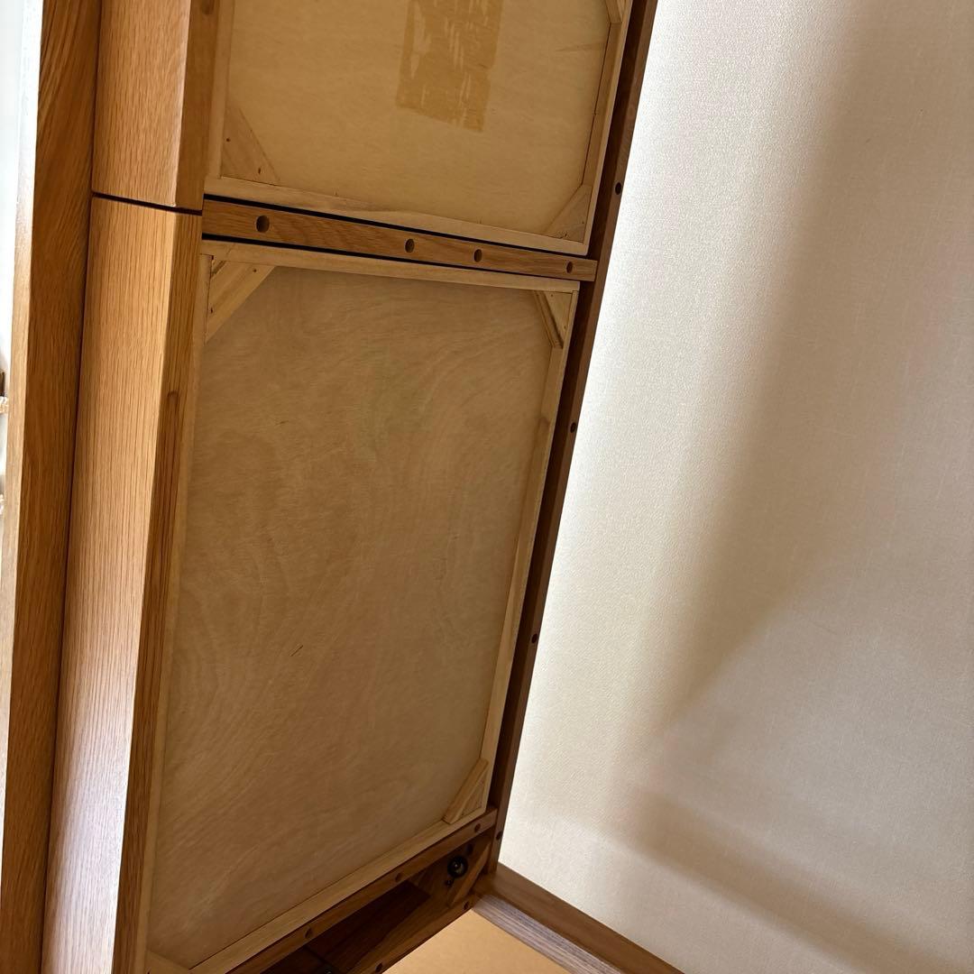 無印良品　学習机　オーク材