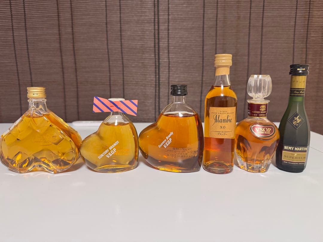 古酒　ウイスキー、ブランデー、ミニボトル18本セット