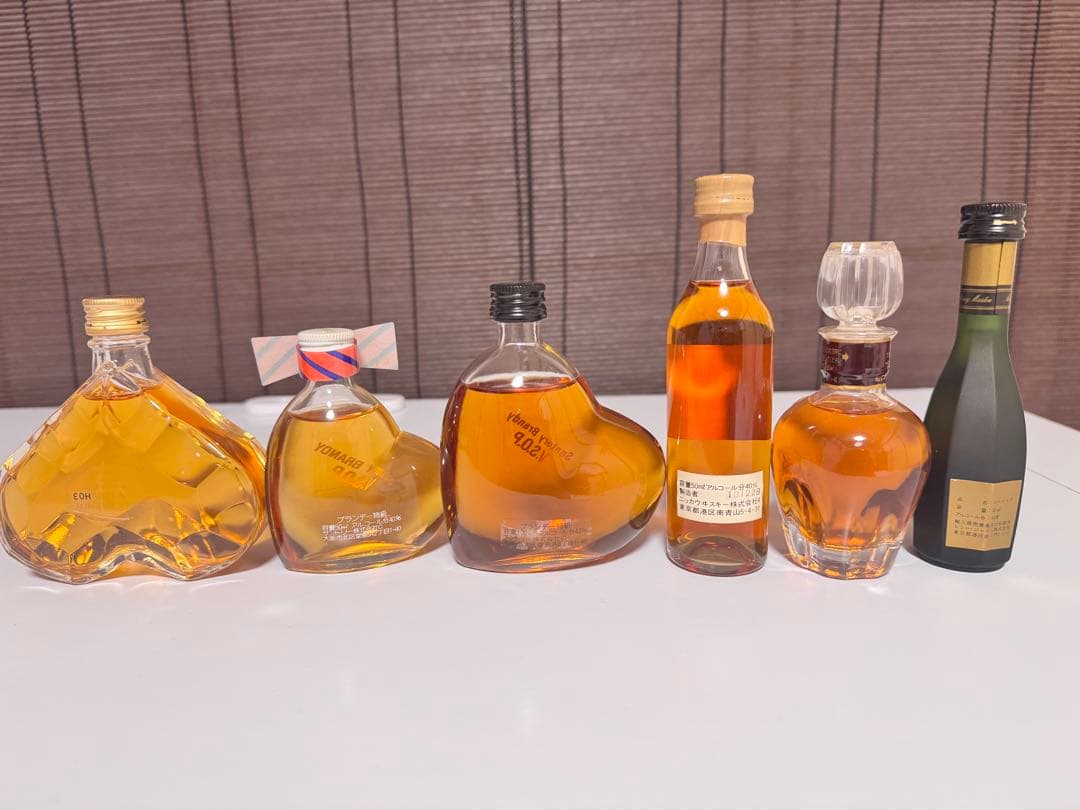 古酒　ウイスキー、ブランデー、ミニボトル18本セット