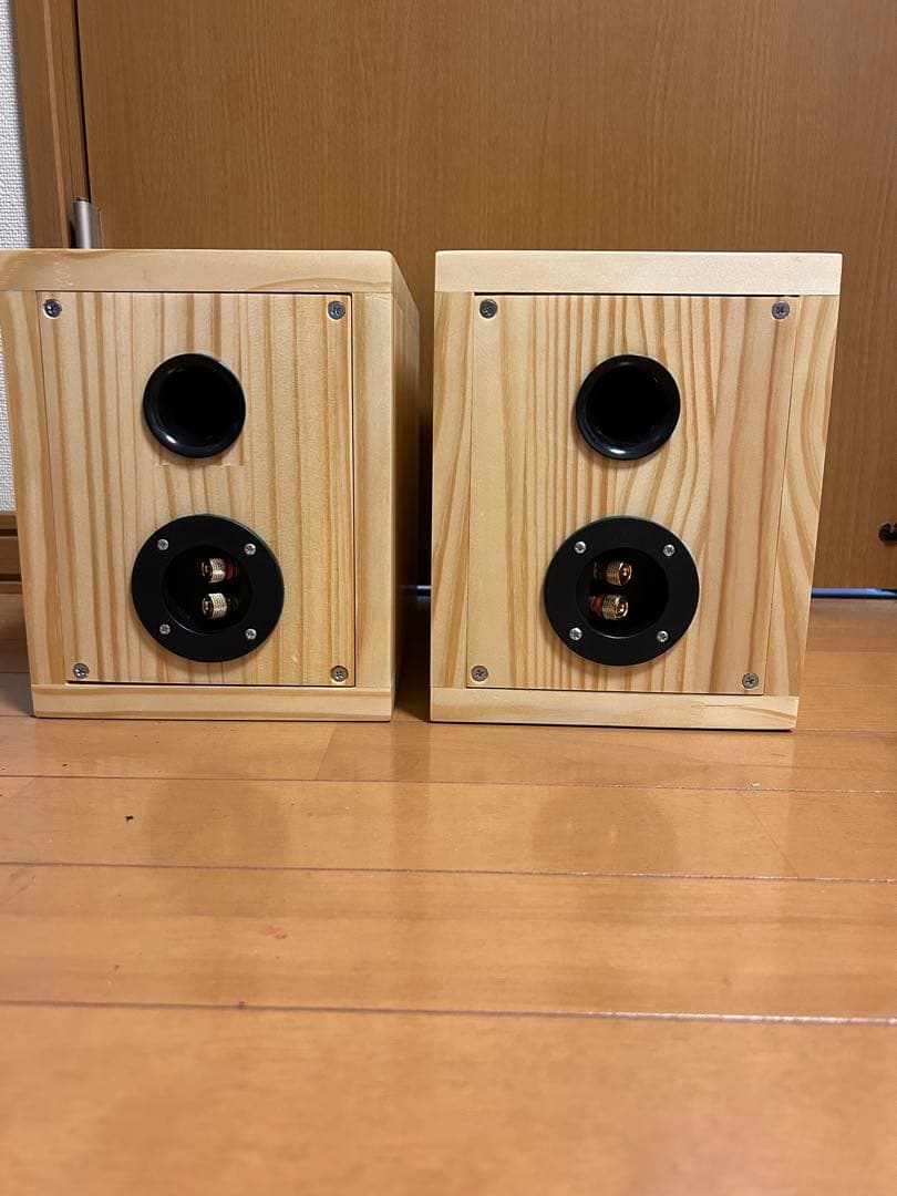 自作スピーカー ダブルバスレフ型グリーンバッフル