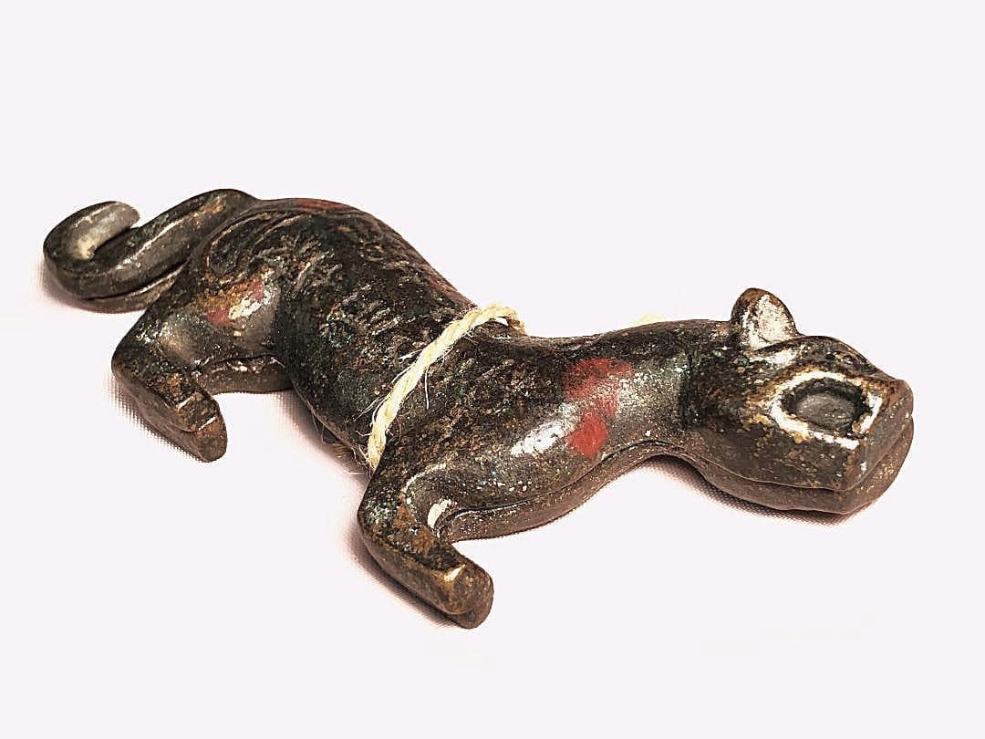 【 虎形割符 　明～清朝期 】 　倣古春秋戦国時代兵符　中華古玩