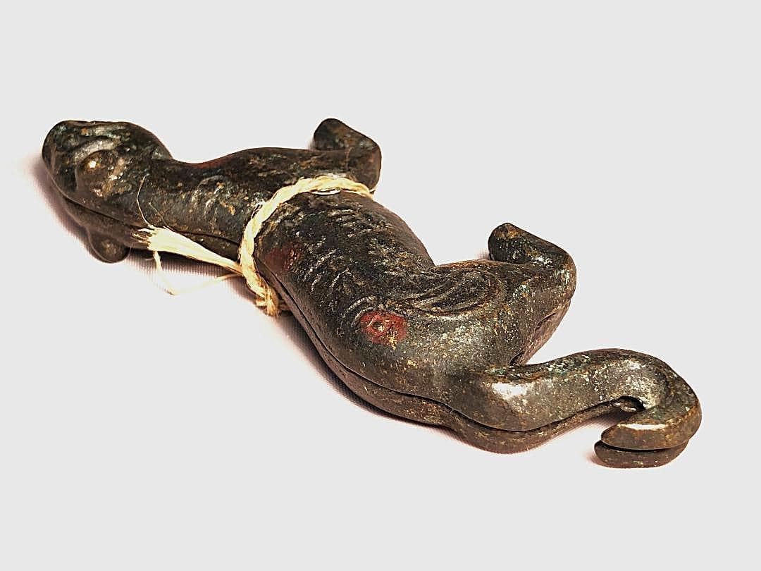 【 虎形割符 　明～清朝期 】 　倣古春秋戦国時代兵符　中華古玩