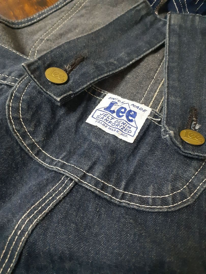 30'S 復刻　Lee　オーバーオール　ローバック　JELT DENIM