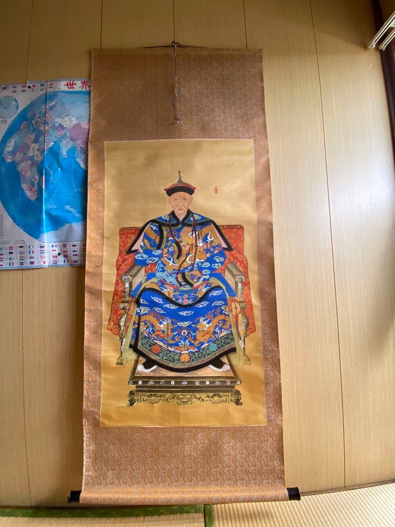 中国明の大臣　哲学者　王陽明という人物　油絵