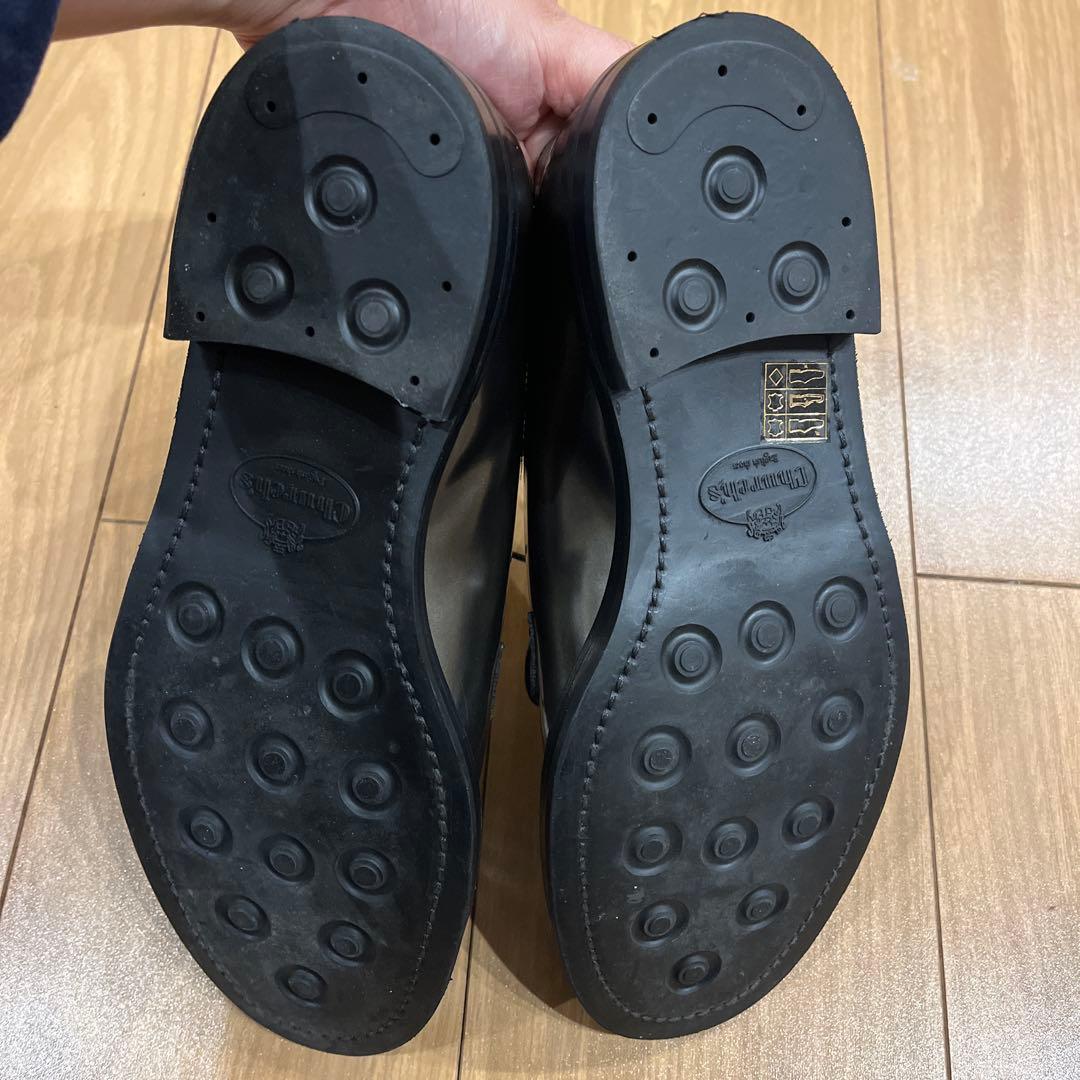 Church'sスタッズ メタリックプレーントゥシューズ