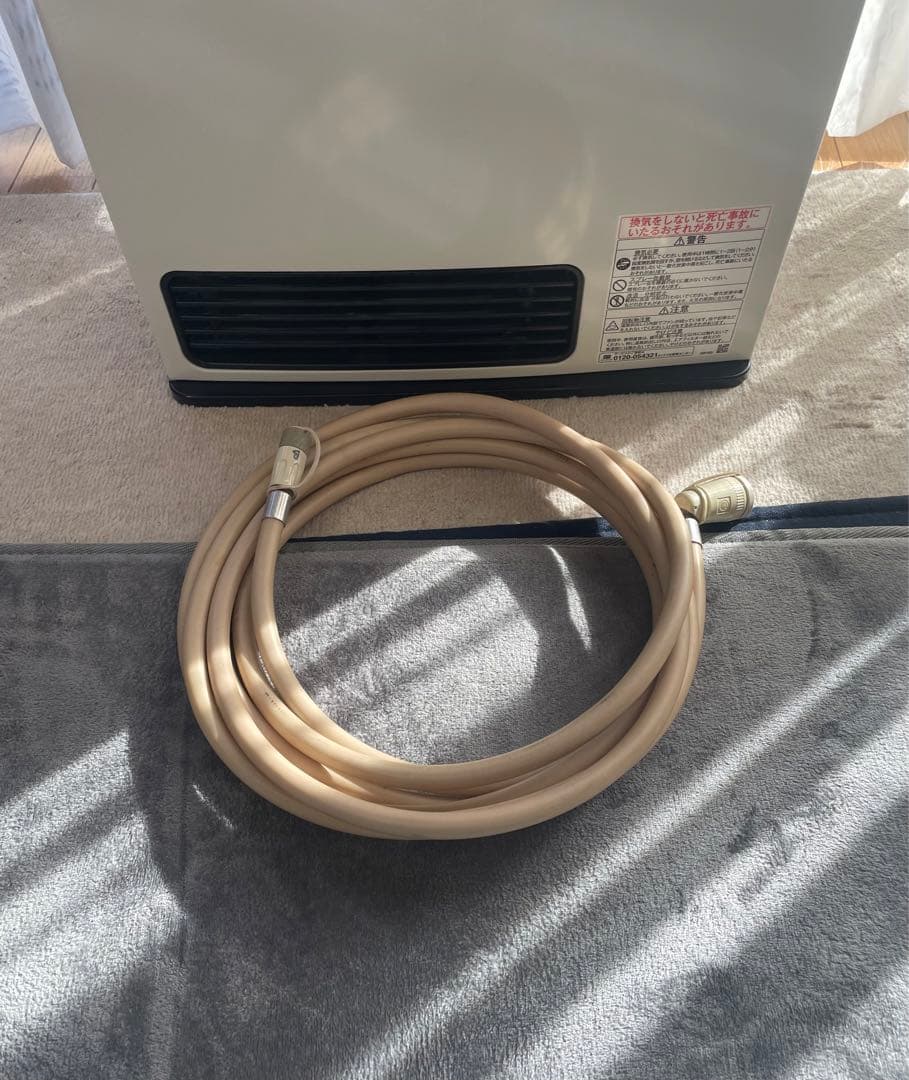 【美品】Rinnai 都市ガス ガスファンヒーター SRC-365E ホワイト