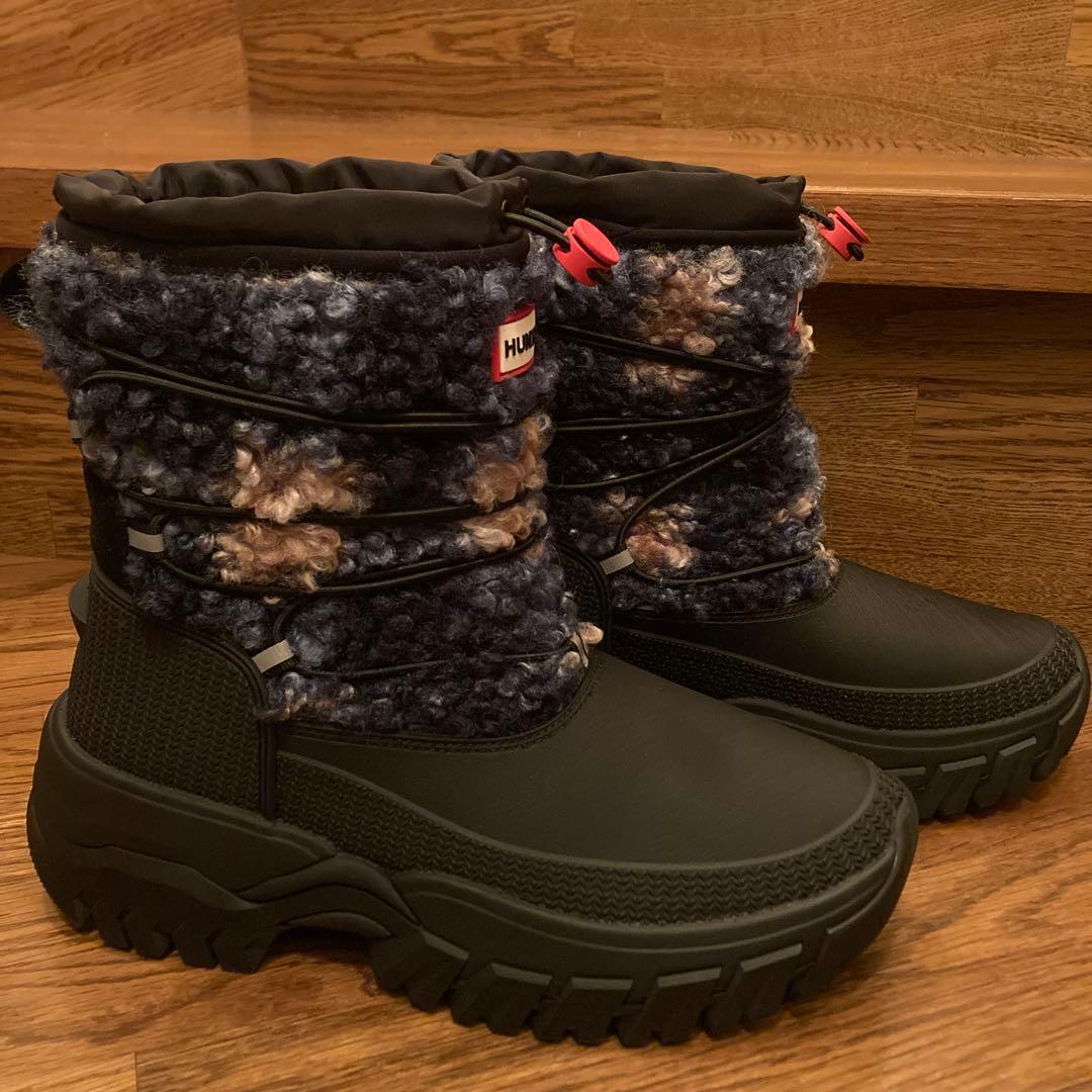 HUNTER ハンター ワンダラー ショート スノーブーツ 24㎝ UK5