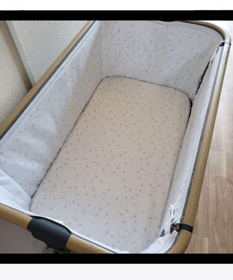 【美品】maydolly hzdmj 折り畳み式ベビーベッド　移動式