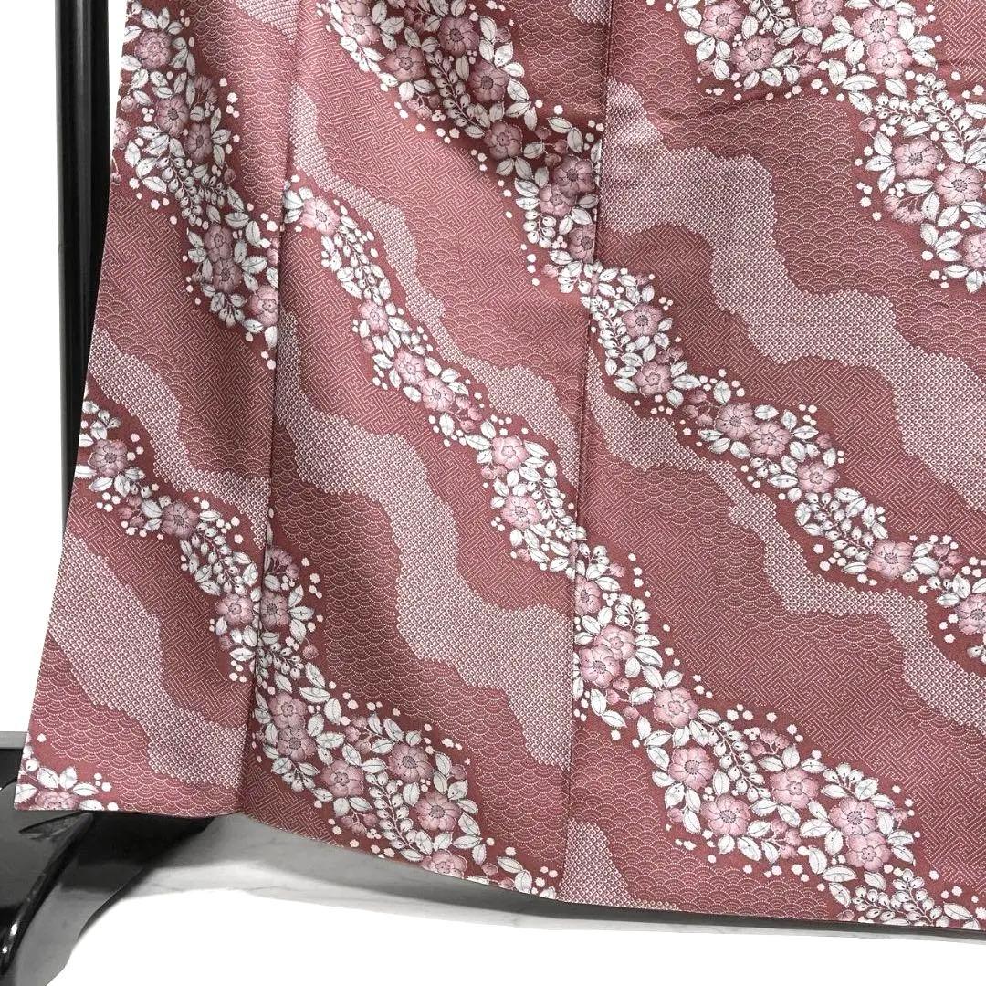 洗える着物　霞取り　辻ヶ花　青海波　紗綾形　小紋　着物　033a p