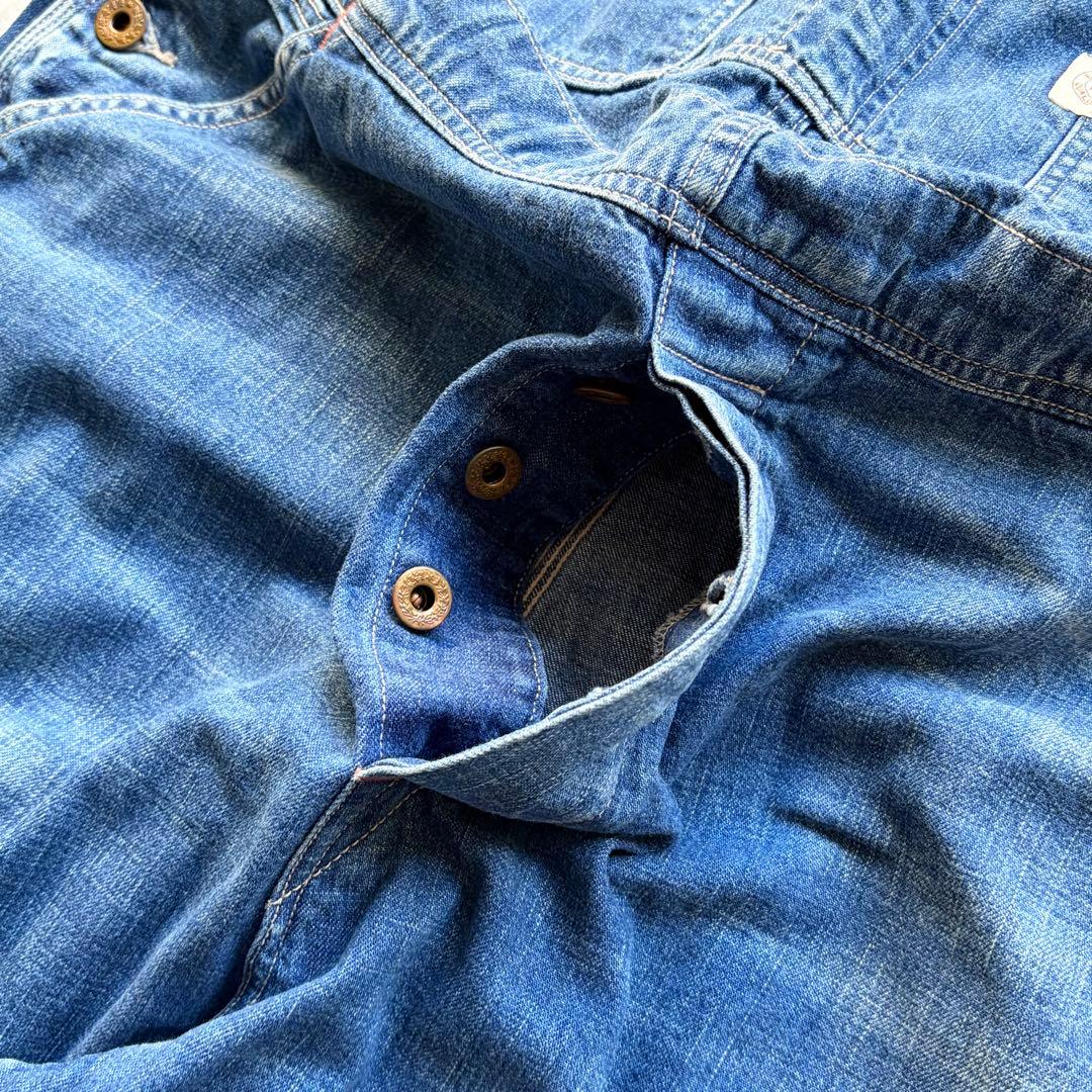 【美品】ポロラルフローレン デニムオーバーオール ペインター ロゴパッチ 現行品