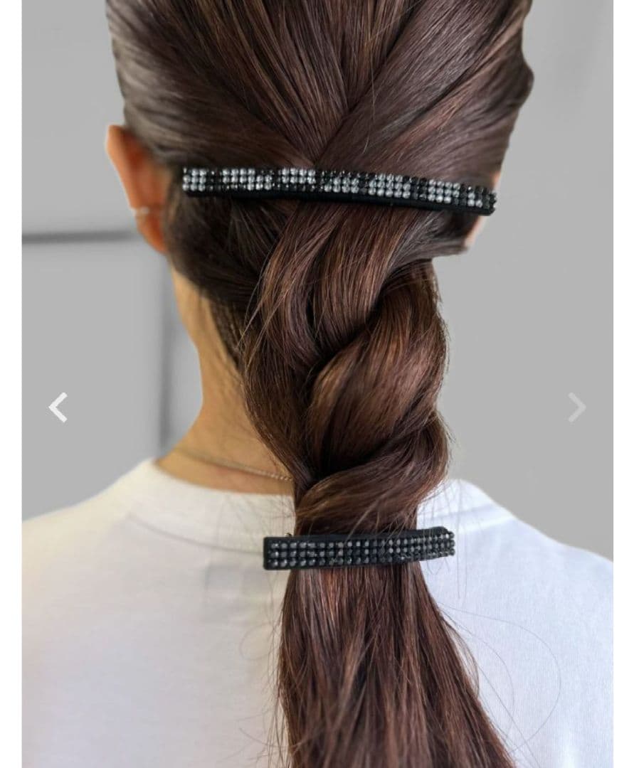 【新品未使用】acca オードリー バレッタ ブラック スモール