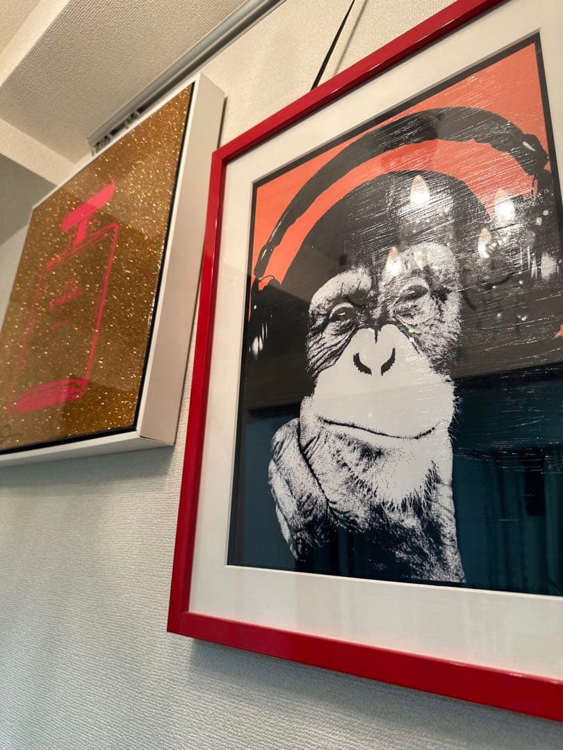 サイン入り証明書付きシェーン・ボーデン No.5 CHANELゴールド絵画