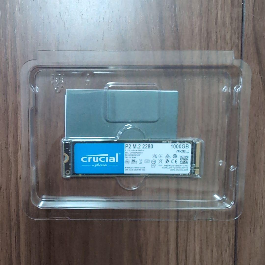 内蔵型SSD Crucial 1TB SSD NVMe M.2 CT1000P2SSD8JP