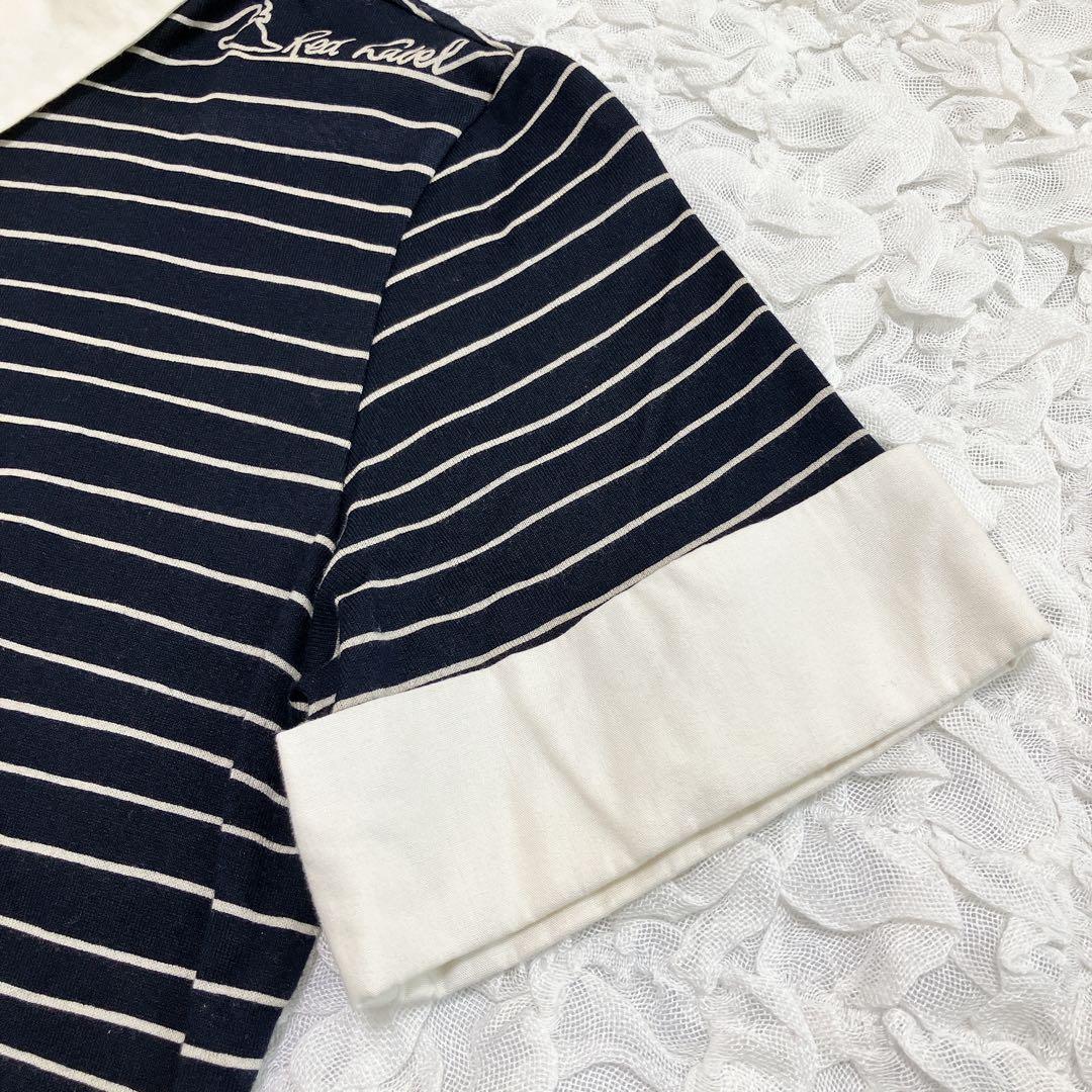 ヴィヴィアンウエストウッド　ボーダーポロシャツワンピース　オーブボタン