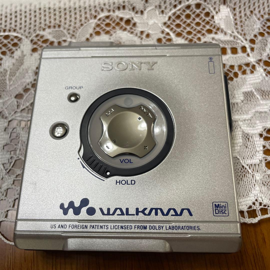 SONY MZ-E501 シルバー MDウォークマン　動作確認済　アクセサリー