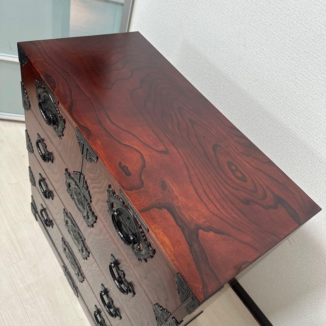 展示極美品 岩谷堂箪笥 整理箪笥 時代箪笥 和風 和箪笥 伝統工芸　i4※