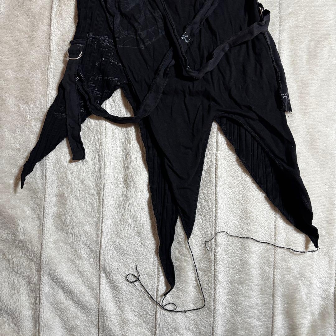 は*ん様 【Y2K】h.naoto アシンメトリックブラックキャミソール