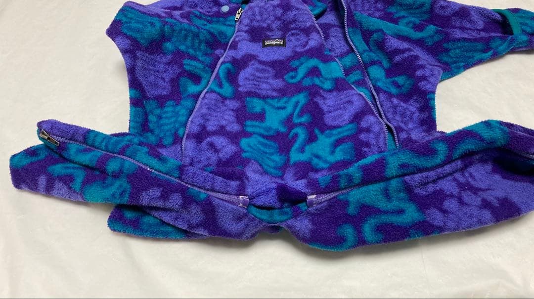 90s Patagonia パタゴニア USA製 フリース ロンパース12M