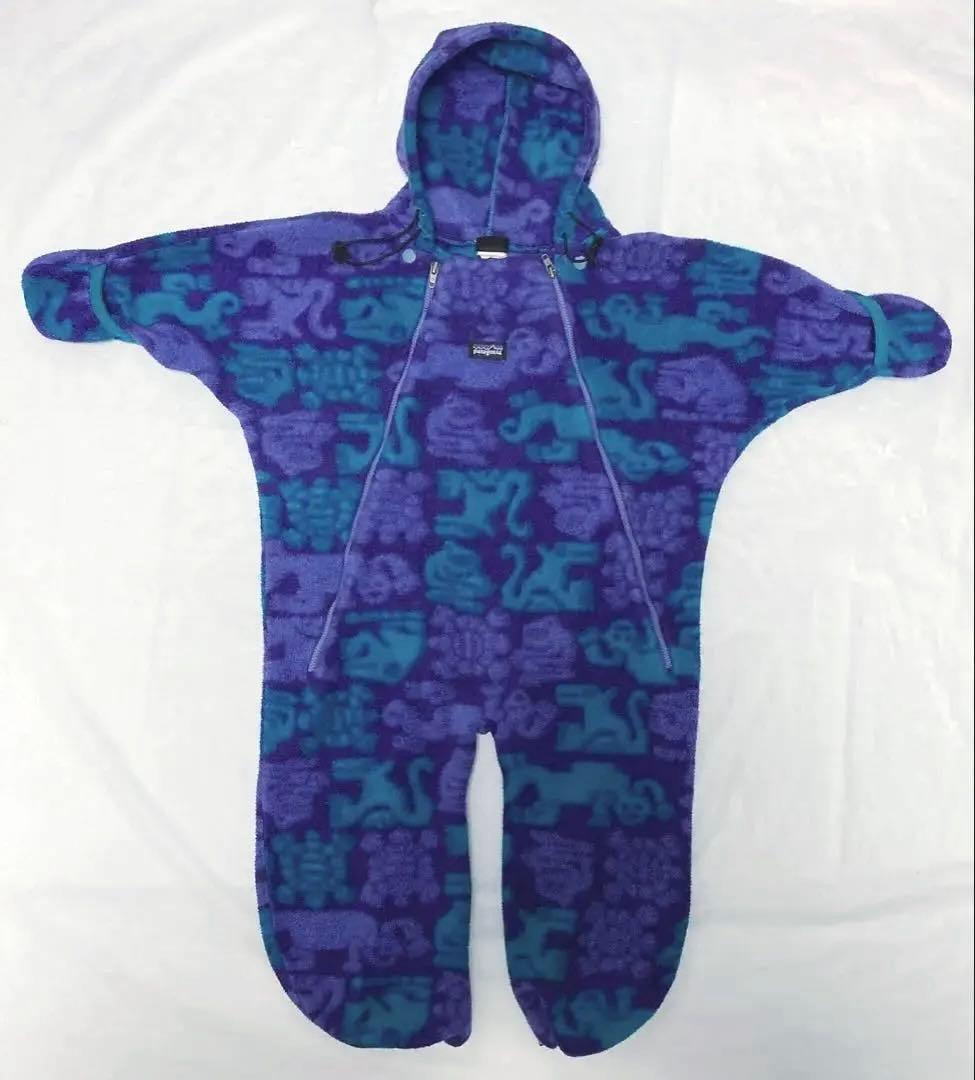 90s Patagonia パタゴニア USA製 フリース ロンパース12M
