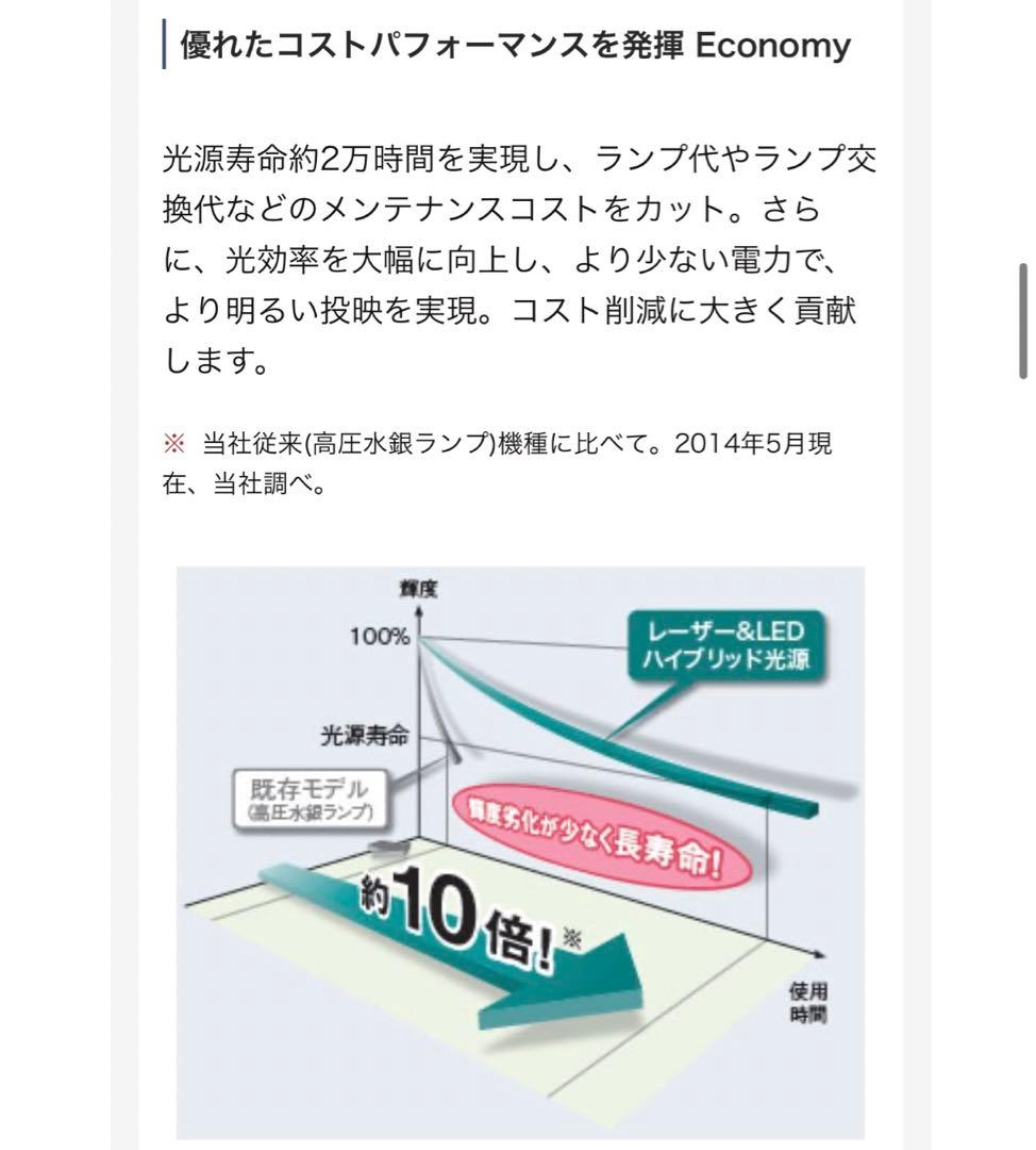 【新品未使用】 カシオ XJ-M156 水銀ゼロ プロジェクター 3,000lm
