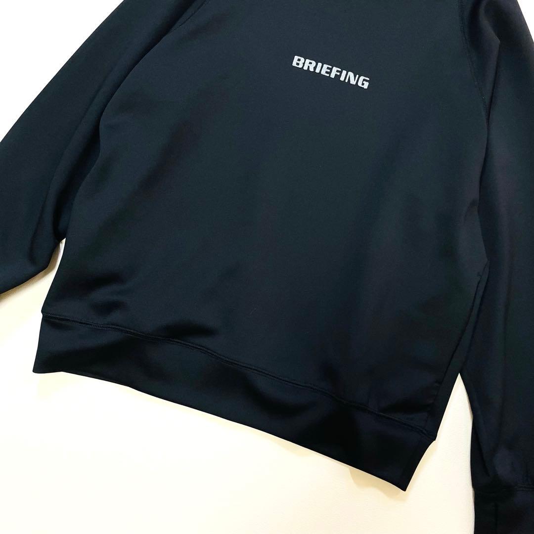 6409【美品】ブリーフィング　リカバリーウェア　プルオーバーパーカー　ブラック