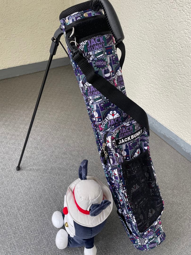 美品&未使用品●JACK BUNNYドラえもん●サブキャディバッグとヘッドカバー