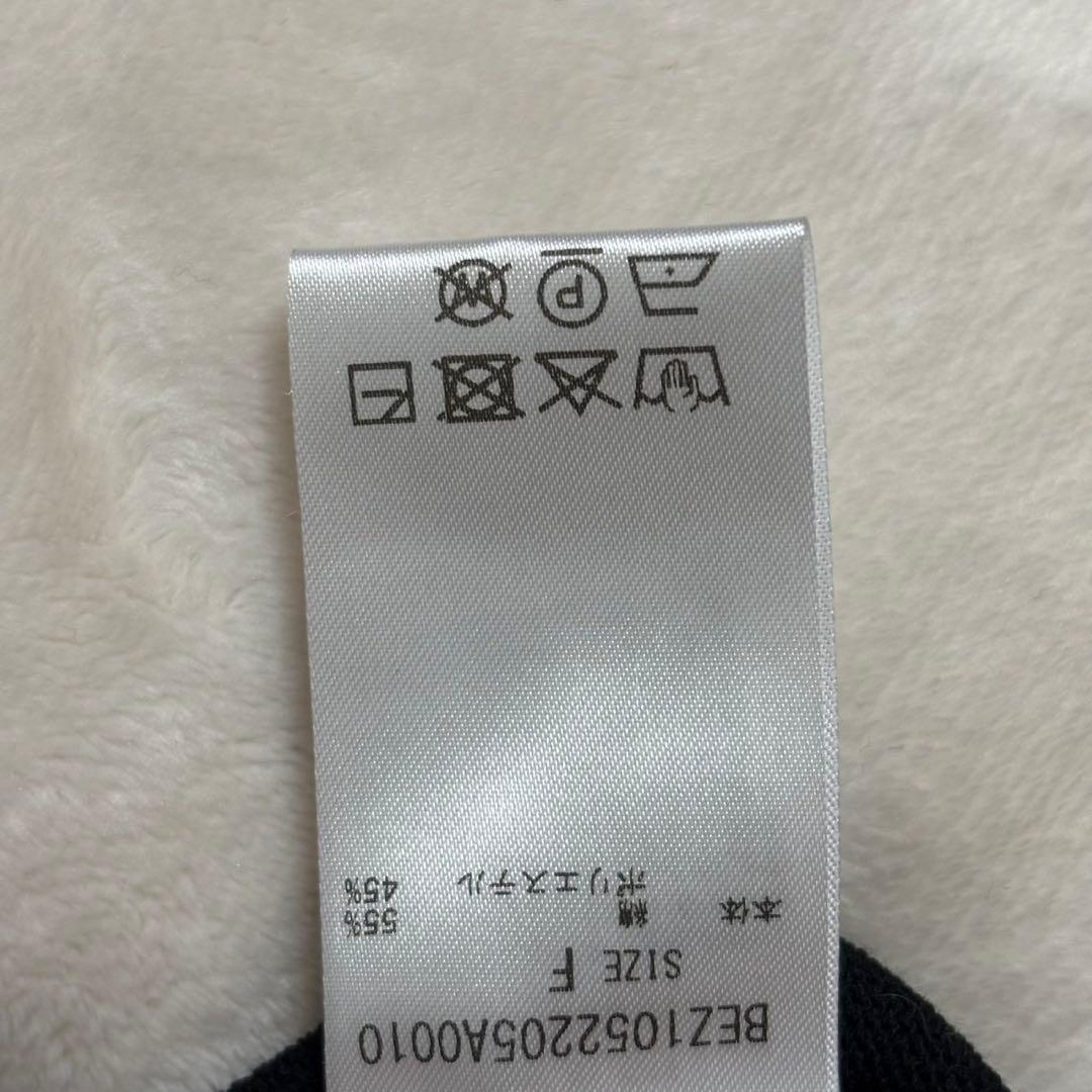 未使用　BEARDSLEY パールボタンカーディガン　BLACK FREE