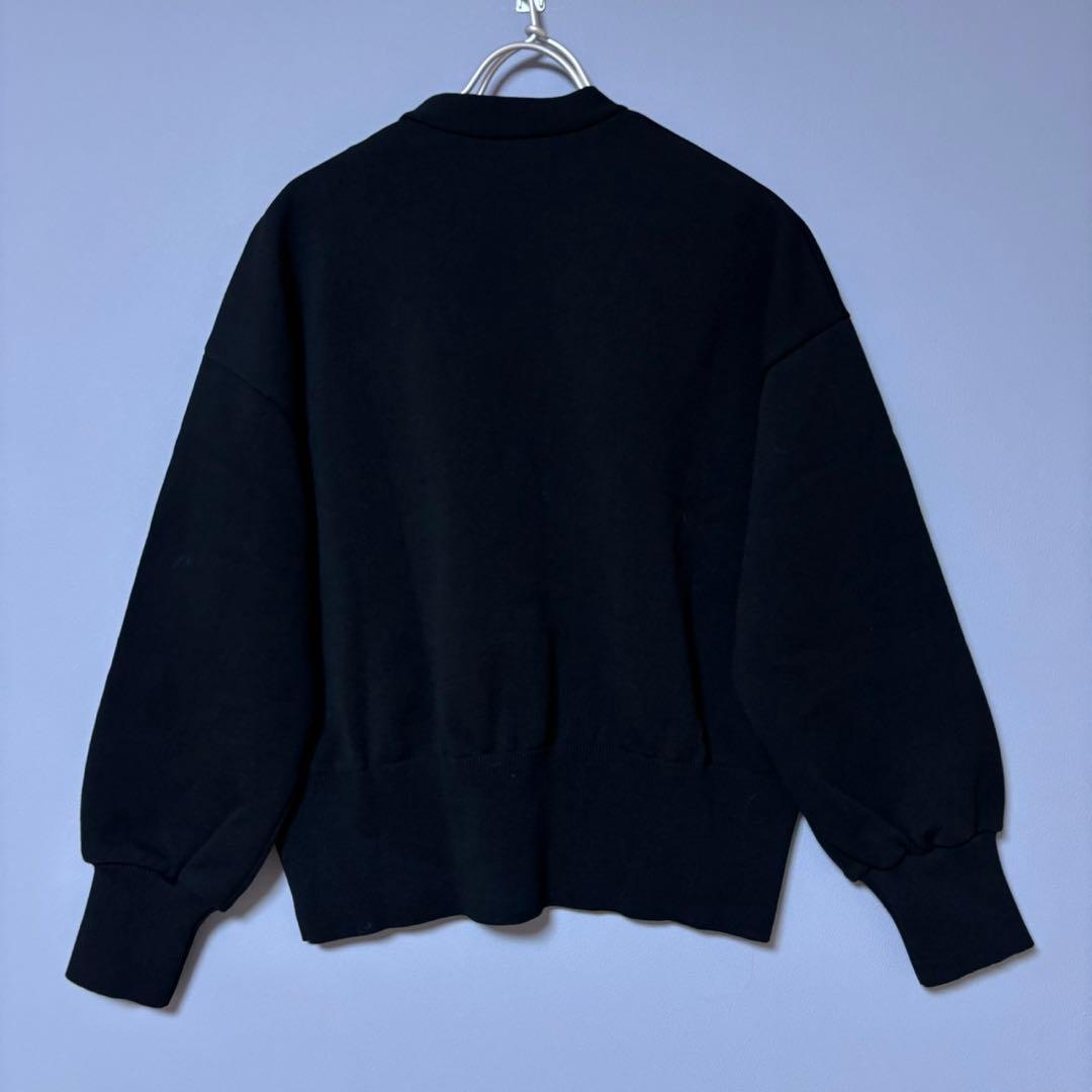 未使用　BEARDSLEY パールボタンカーディガン　BLACK FREE