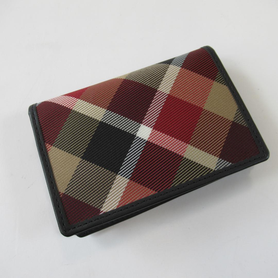 ブラックレーベルクレストブリッジ新品レッド クレストブリッジチェックカードケース