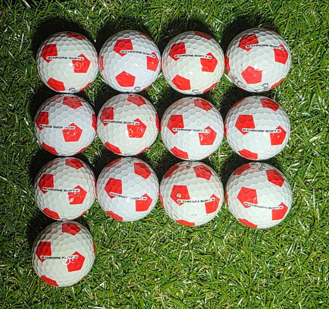 Callaway　CHROME SOFT　サッカーボール柄 22球【9球新品】